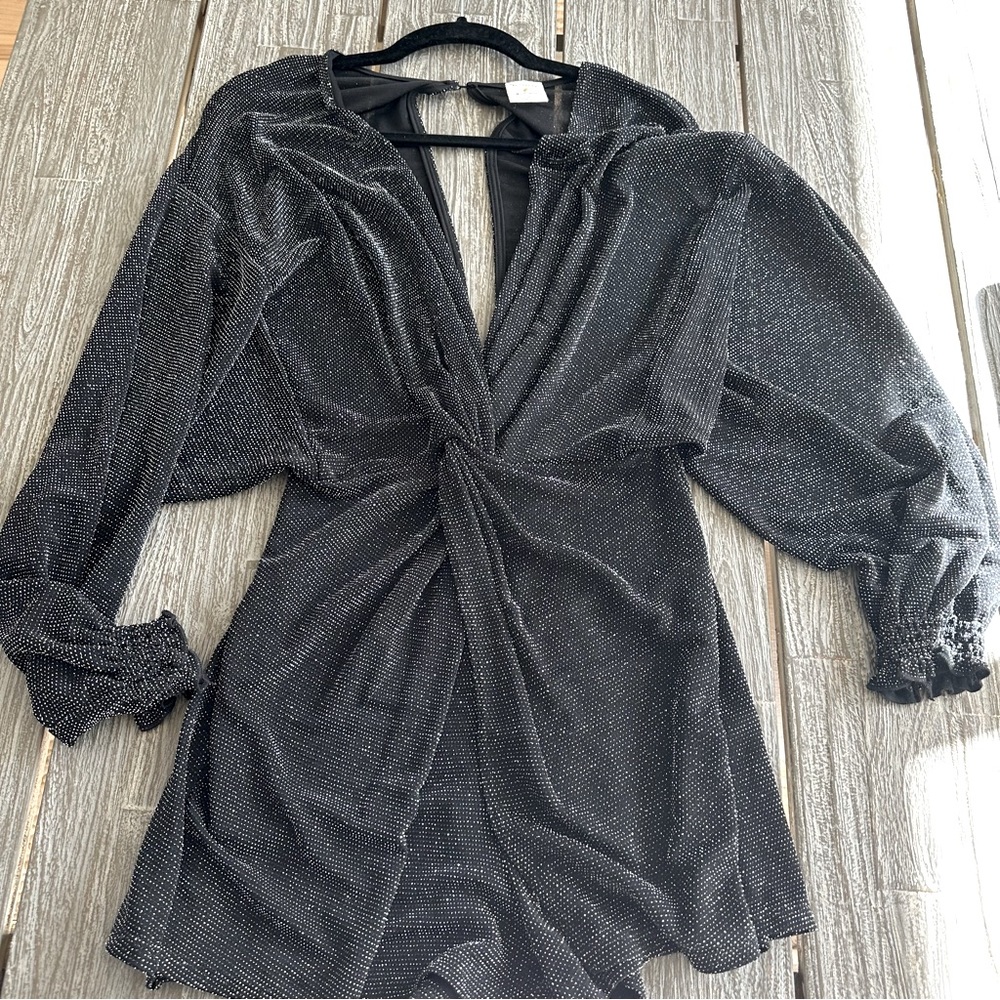 By Together romper from Vici - black with silver shimmer size M